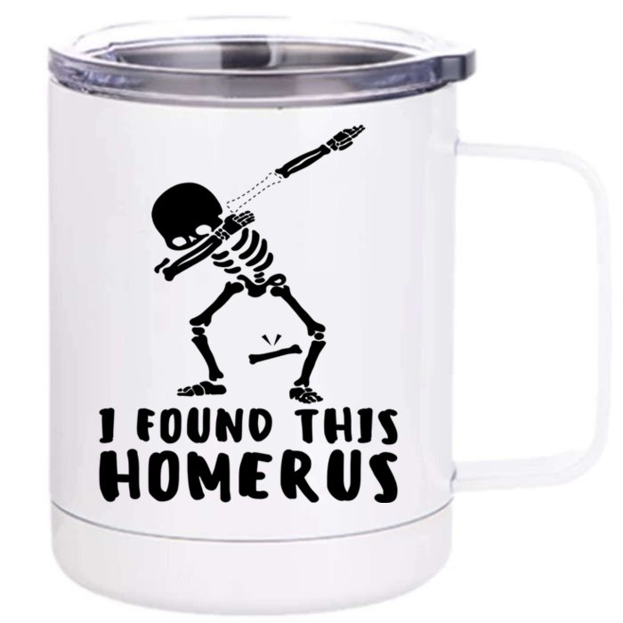 Humerus Skeleton Doctor Nurse Bone Anatomy Gift Front & Back 12oz Stainless Steel Tumbler Cup