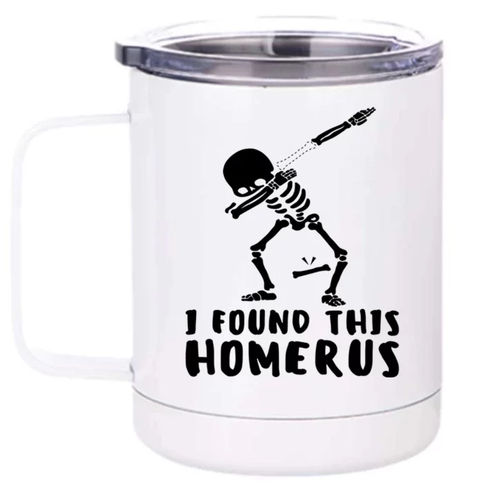 Humerus Skeleton Doctor Nurse Bone Anatomy Gift Front & Back 12oz Stainless Steel Tumbler Cup