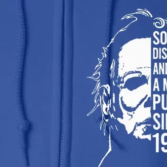 Halloween Social Distancing And Wear A Mask In Public 1978 Full Zip Hoodie