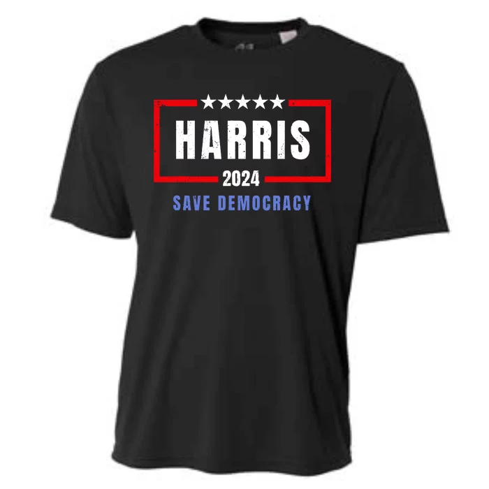 Harris Save Democracy 2024 For President Cooling Performance Crew T-Shirt