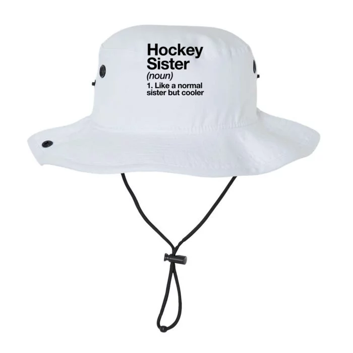 Hockey Sister Definition Meaningful Gift Funny Sports Gift Legacy Cool Fit Booney Bucket Hat