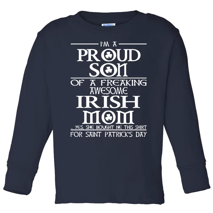 Happy St.Patricks Day Proud Son Of A Toddler Long Sleeve Shirt