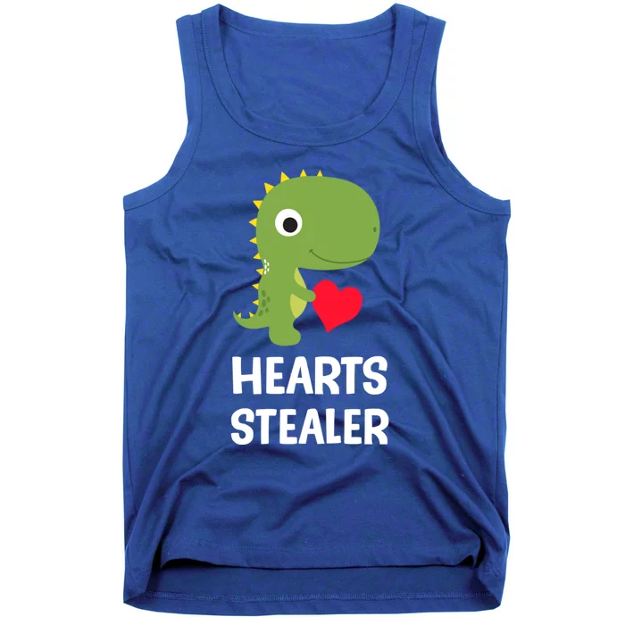 Hearts Stealer Dinosaur Trex Valentines Day Great Gift Tank Top