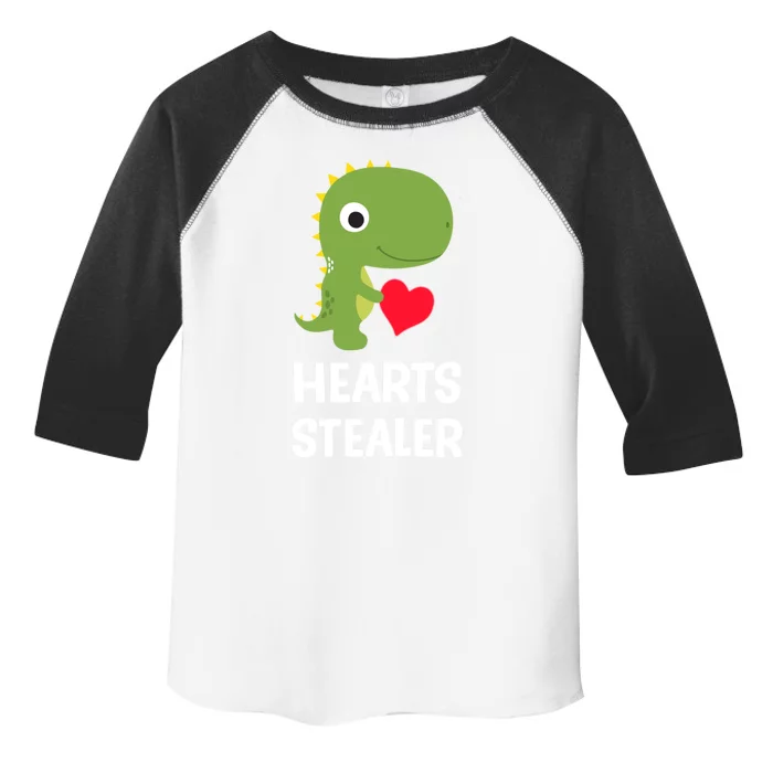 Hearts Stealer Dinosaur Trex Valentines Day Great Gift Toddler Fine Jersey T-Shirt