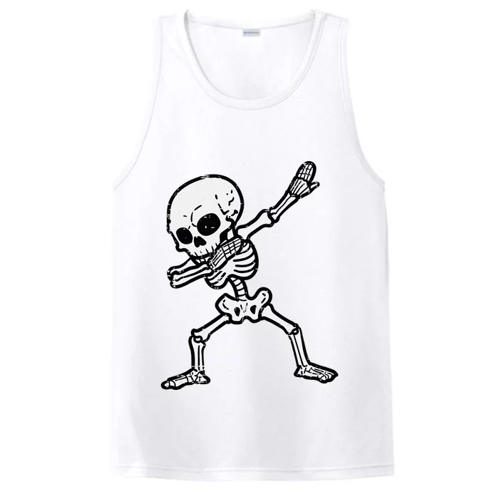 Halloween Skeleton Dabbing Costume Performance Tank