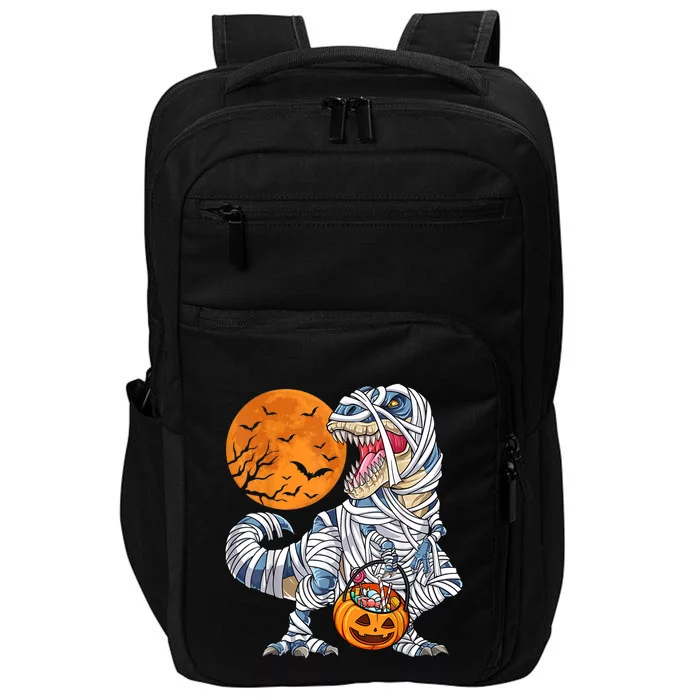 Halloween Shirts Dinosaur T Rex Mummy Pumpkin Impact Tech Backpack