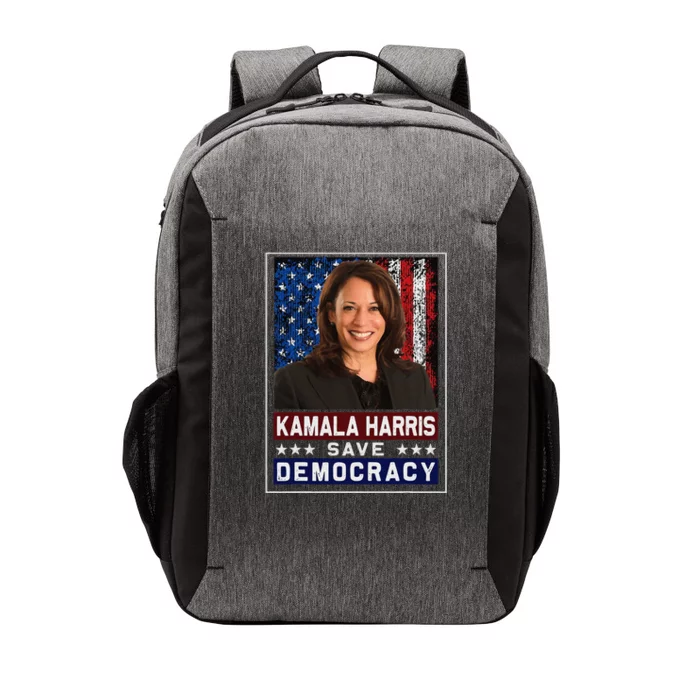 Harris Save Democracy Vector Backpack