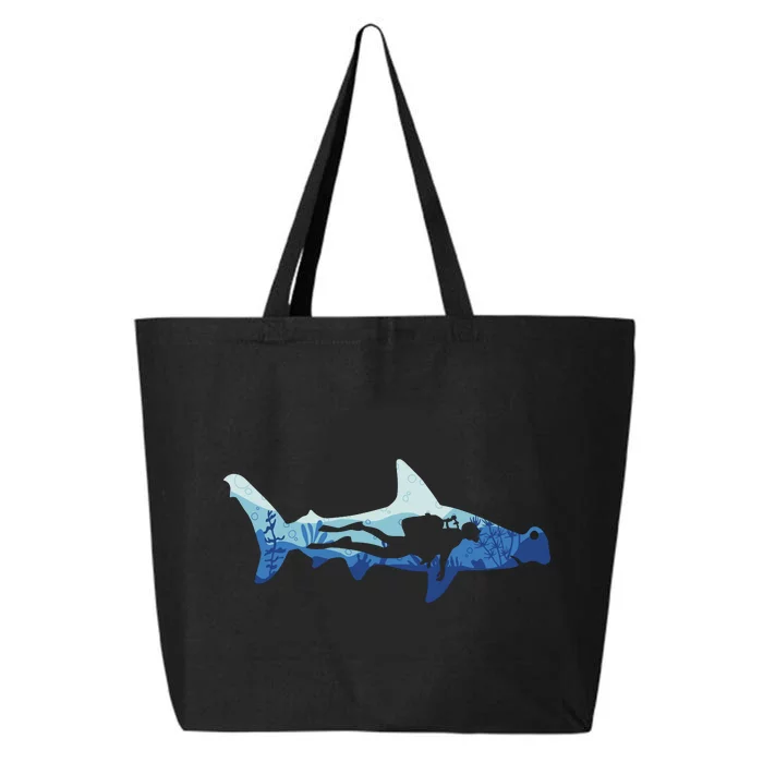 Hammerhead Shark Diver Ocean 25L Jumbo Tote