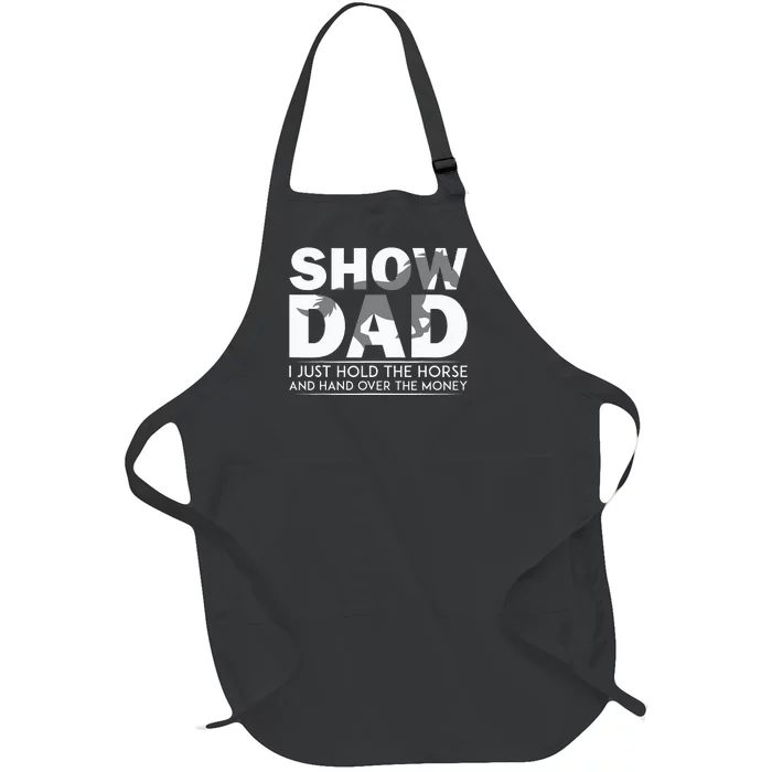 Horse Show Dad Father's Day Full-Length Apron With Pocket