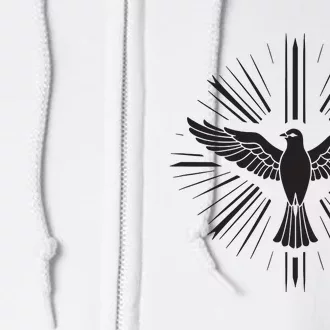 Holy Spirit Dove Praise Jesus Pentecost Full Zip Hoodie