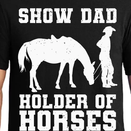 Horse Show Dad Funny Horse Show Daddy Equestrian Father Pajama Set