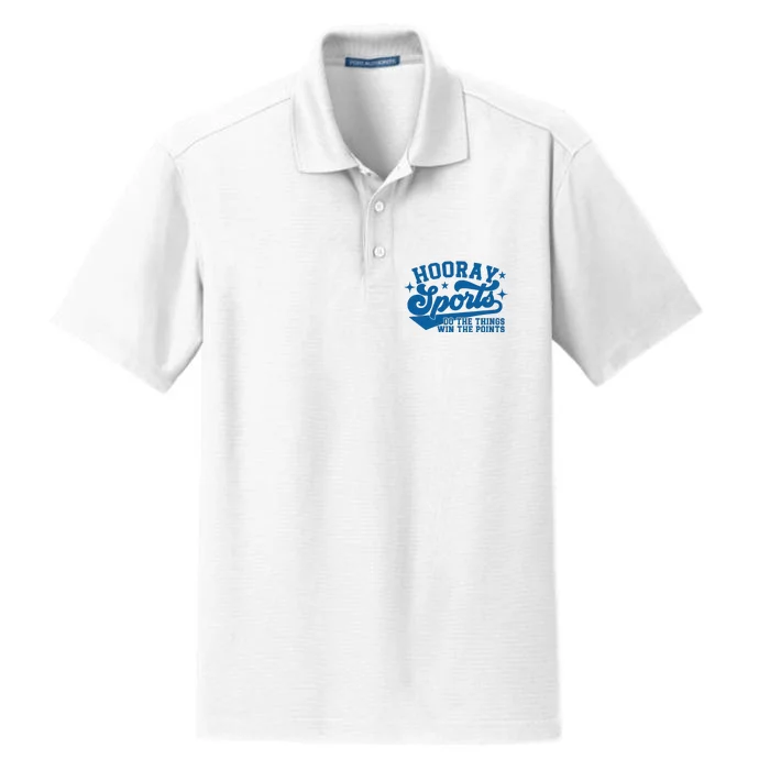 Hooray Sports do the things win the points Funny Blue sports Dry Zone Grid Performance Polo