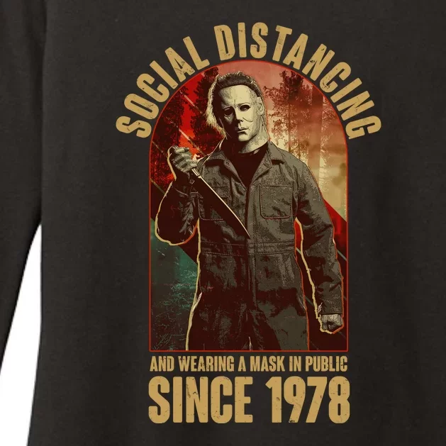 Halloween Social Distancing And Wearing A Mask Since 1978 Womens CVC Long Sleeve Shirt