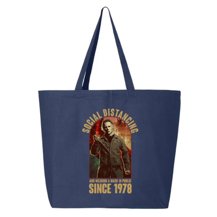 Halloween Social Distancing And Wearing A Mask Since 1978 25L Jumbo Tote