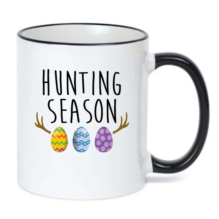 Hunting Season Deer Easter Eggs Black Color Changing Mug