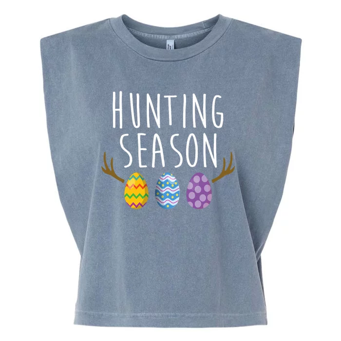 Hunting Season Deer Easter Eggs Garment-Dyed Women's Muscle Tee