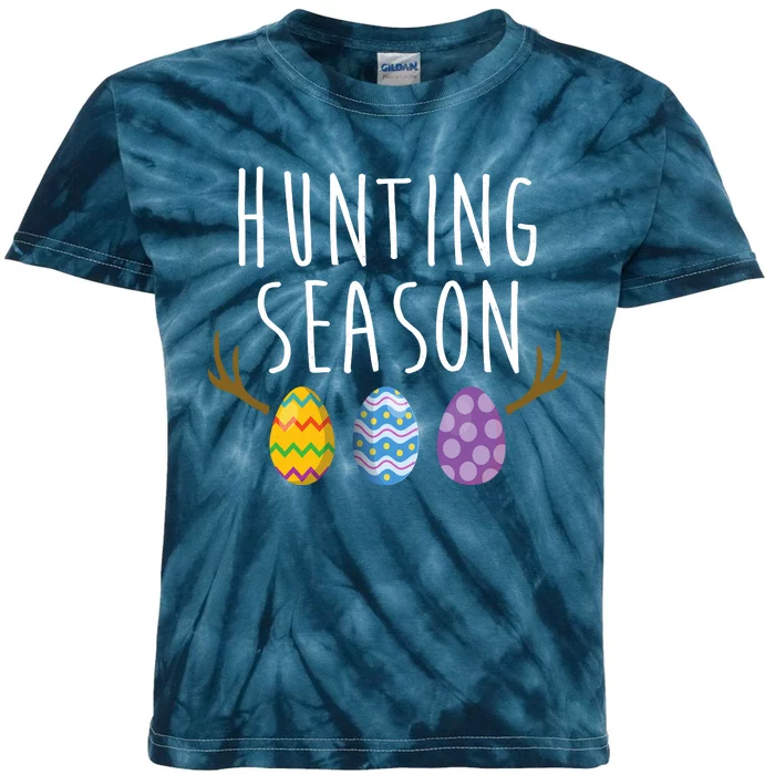 Hunting Season Deer Easter Eggs Kids Tie-Dye T-Shirt