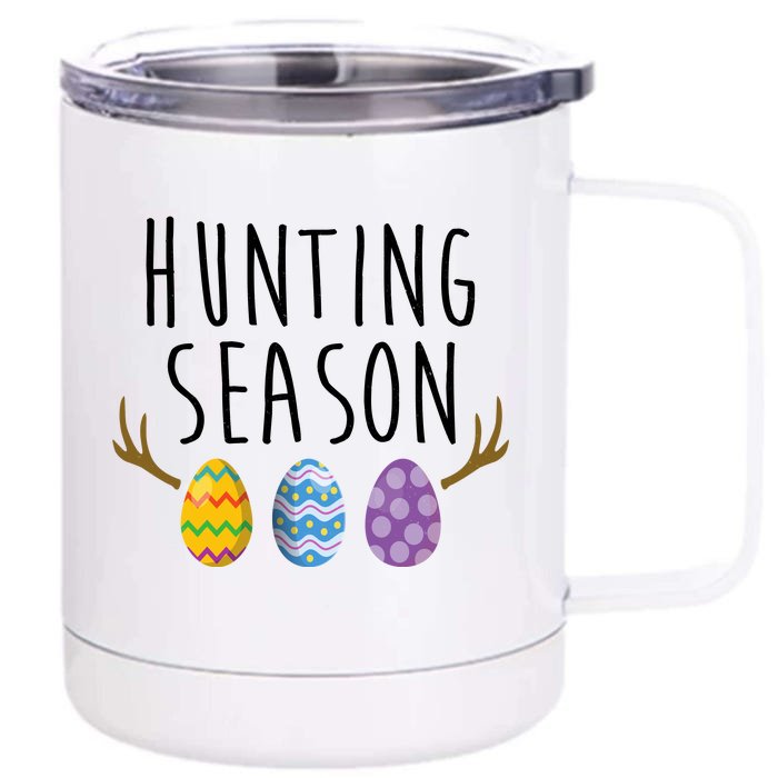 Hunting Season Deer Easter Eggs Front & Back 12oz Stainless Steel Tumbler Cup