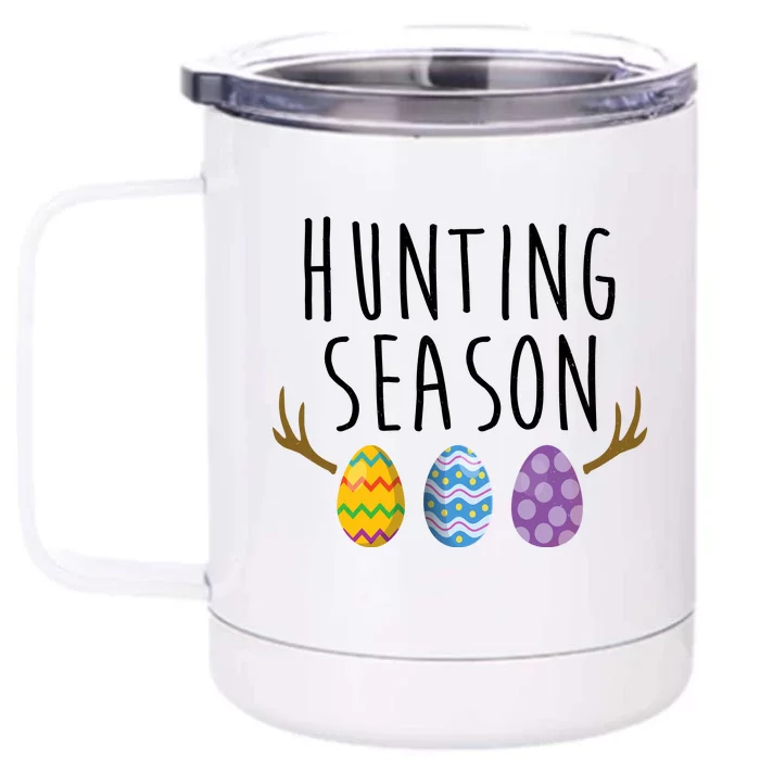 Hunting Season Deer Easter Eggs Front & Back 12oz Stainless Steel Tumbler Cup