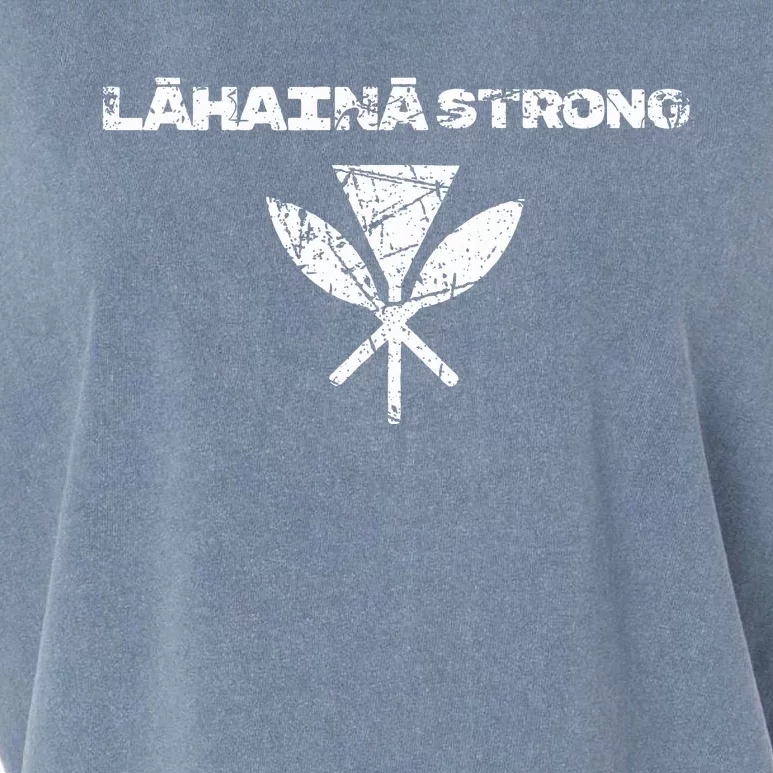 Hawaii Strong Distressed Look Strong Resilient Lahaina Garment-Dyed Women's Muscle Tee