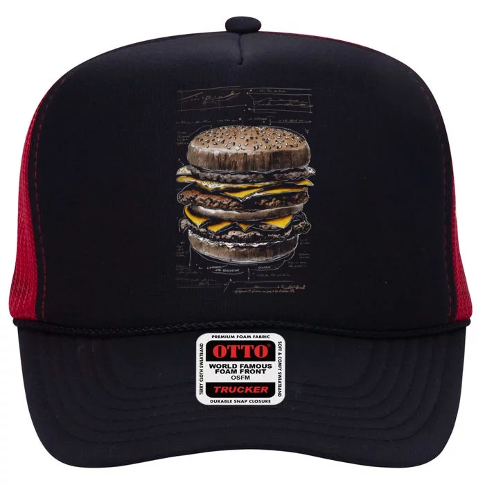 Homburger Sketch Davinci High Crown Mesh Trucker Hat