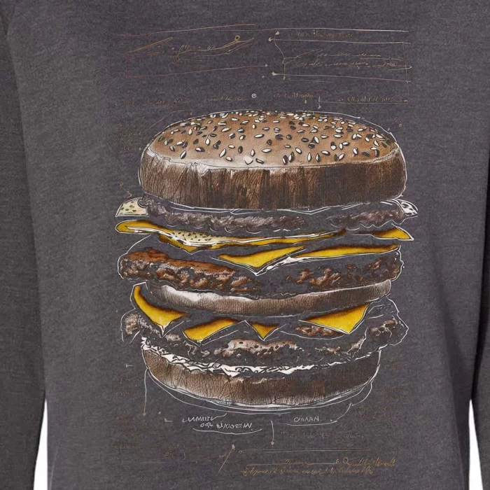 Homburger Sketch Davinci Womens California Wash Sweatshirt