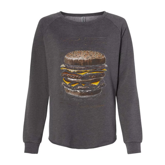 Homburger Sketch Davinci Womens California Wash Sweatshirt