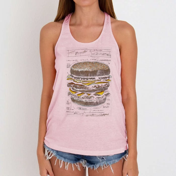 Homburger Sketch Davinci Women's Knotted Racerback Tank