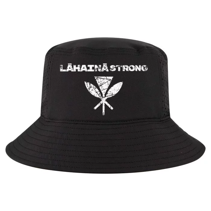 Hawaii Strong Distressed Look Strong Resilient Lahaina Cool Comfort Performance Bucket Hat