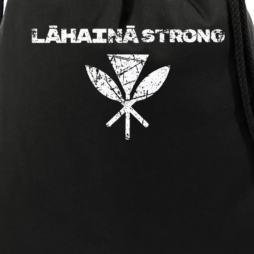 Hawaii Strong Distressed Look Strong Resilient Lahaina Drawstring Bag