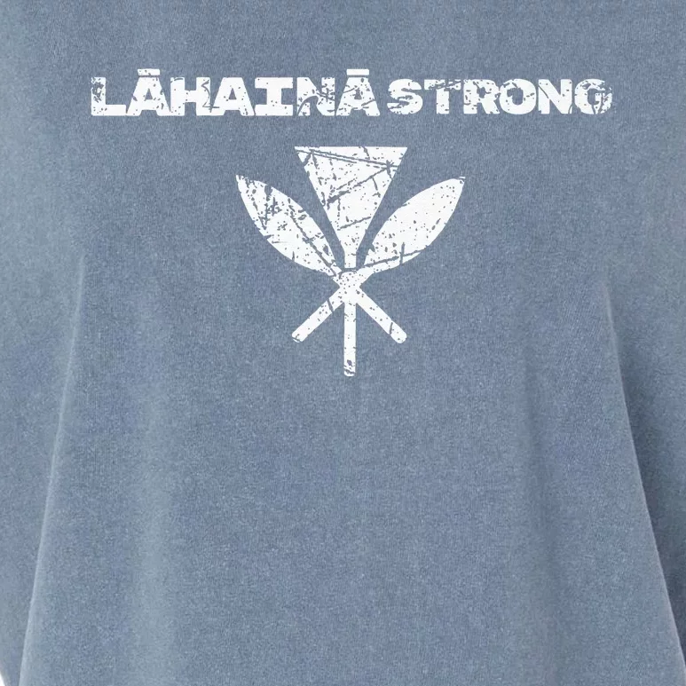 Hawaii Strong Distressed Look Strong Resilient Lahaina Garment-Dyed Women's Muscle Tee