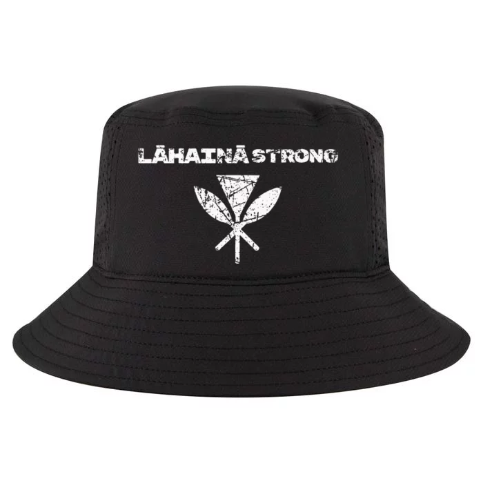 Hawaii Strong Distressed Look Strong Resilient Lahaina Cool Comfort Performance Bucket Hat