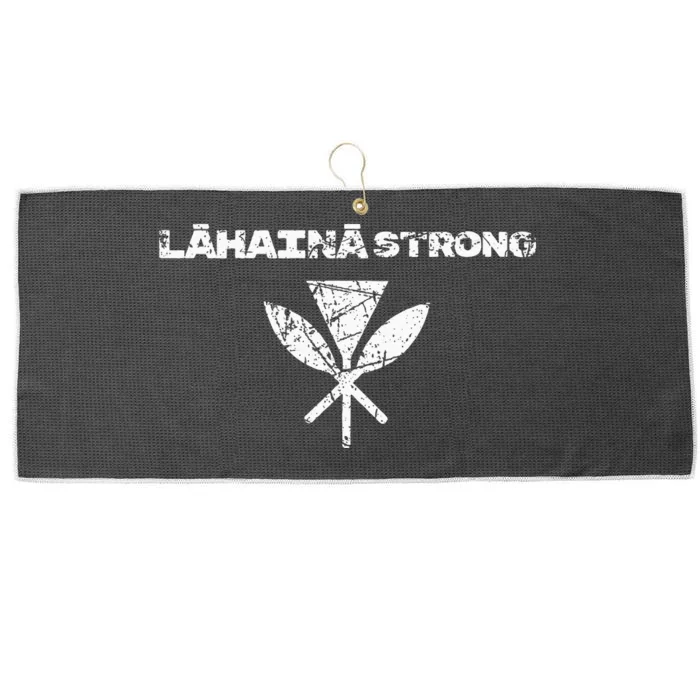 Hawaii Strong Distressed Look Strong Resilient Lahaina Large Microfiber Waffle Golf Towel