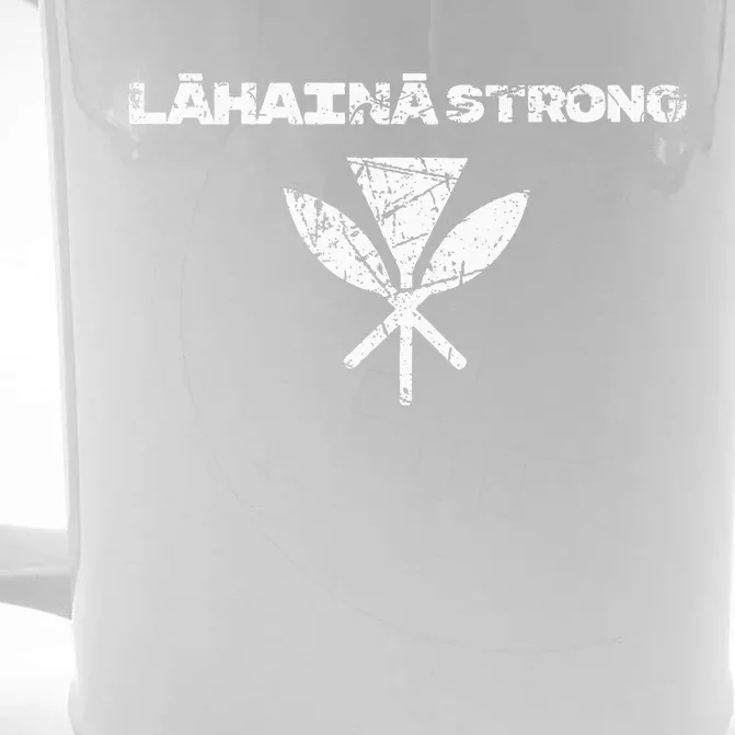 Hawaii Strong Distressed Look Strong Resilient Lahaina Front & Back Beer Stein