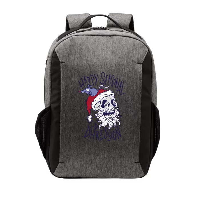 Happy Seasonal Depression Santa Vector Backpack