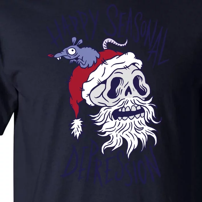 Happy Seasonal Depression Santa Tall T-Shirt