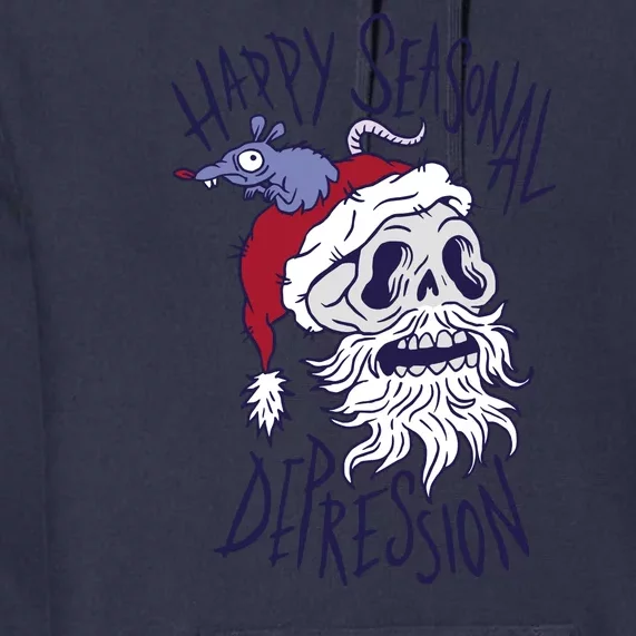 Happy Seasonal Depression Santa Premium Hoodie