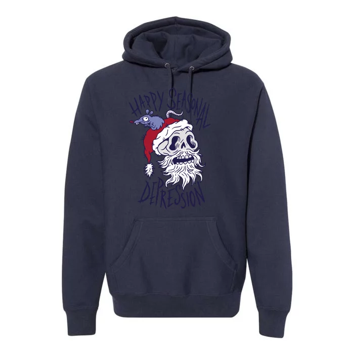 Happy Seasonal Depression Santa Premium Hoodie