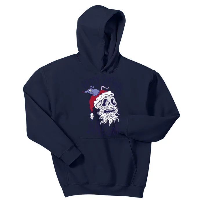 Happy Seasonal Depression Santa Kids Hoodie