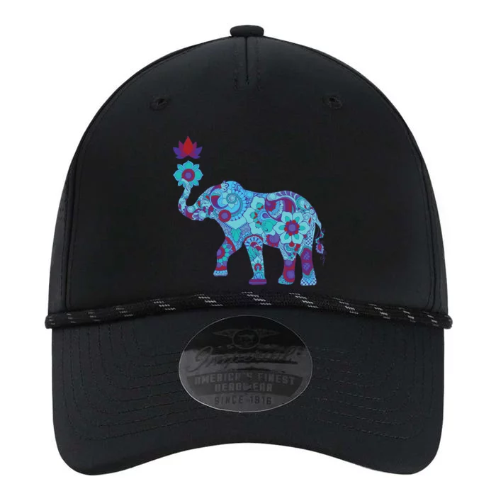 Henna Styled Elephant Lotus Flower Save The Elephants Performance The Dyno Cap