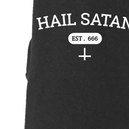 H.A.I.L S.A.T.A.N Est 666 Doggie 3-End Fleece Hoodie