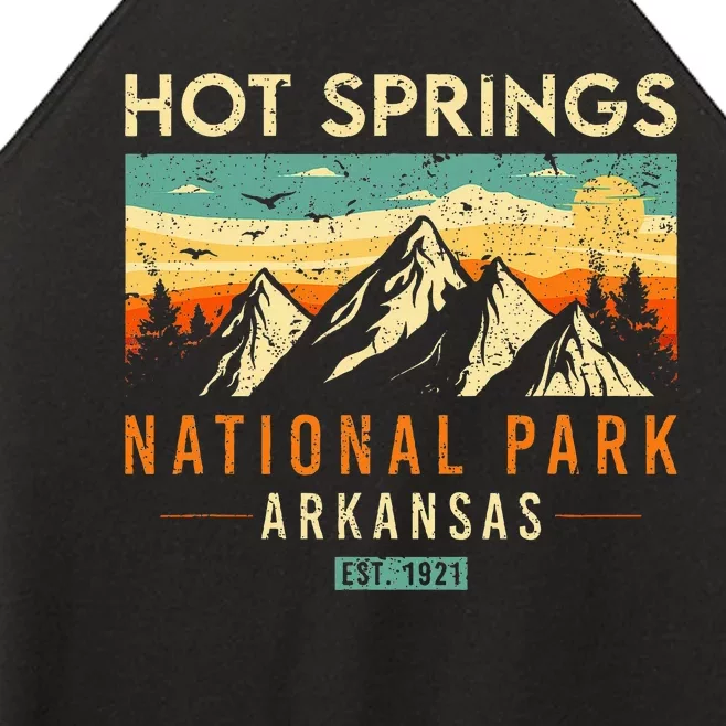 Hot Springs Est. 1921 Retro Arkansas National Park Women’s Perfect Tri Rocker Tank