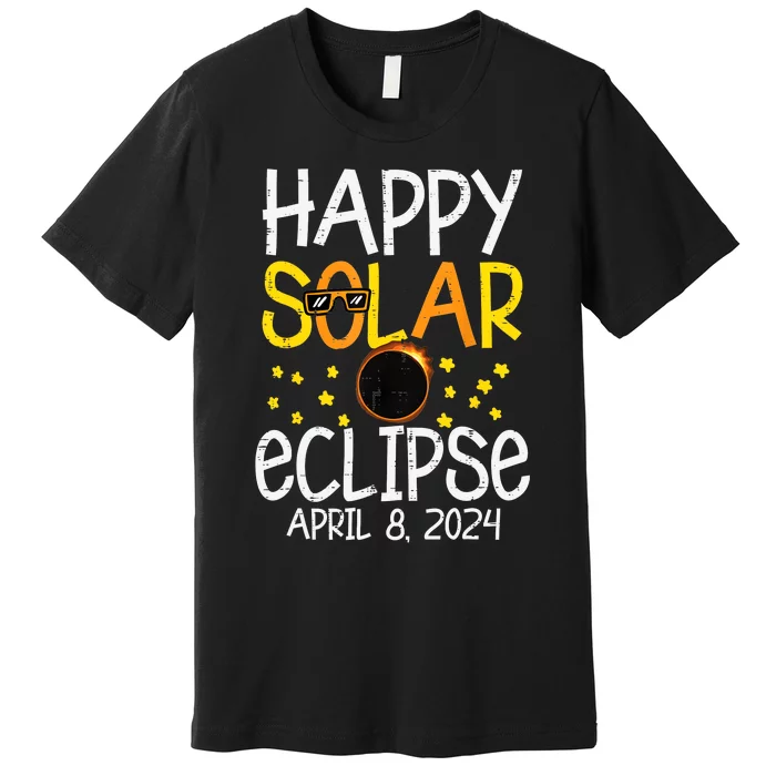 Happy Solar Eclipse April 8 2024 04 08 24 Premium T-Shirt