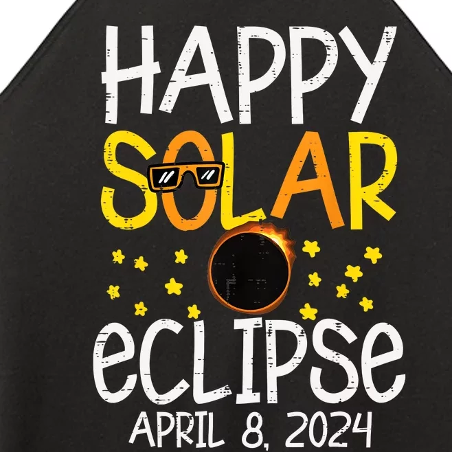 Happy Solar Eclipse April 8 2024 04 08 24 Women’s Perfect Tri Rocker Tank