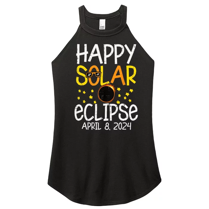 Happy Solar Eclipse April 8 2024 04 08 24 Women’s Perfect Tri Rocker Tank