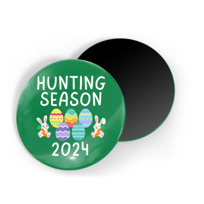 Hunting Season Eggs Funny Easter Day 2024 Egg Hunt Hunter Funny Easter Bunny Magnet