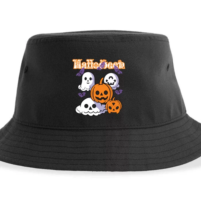 Halloween Scary Evil Pumpkin Sustainable Bucket Hat