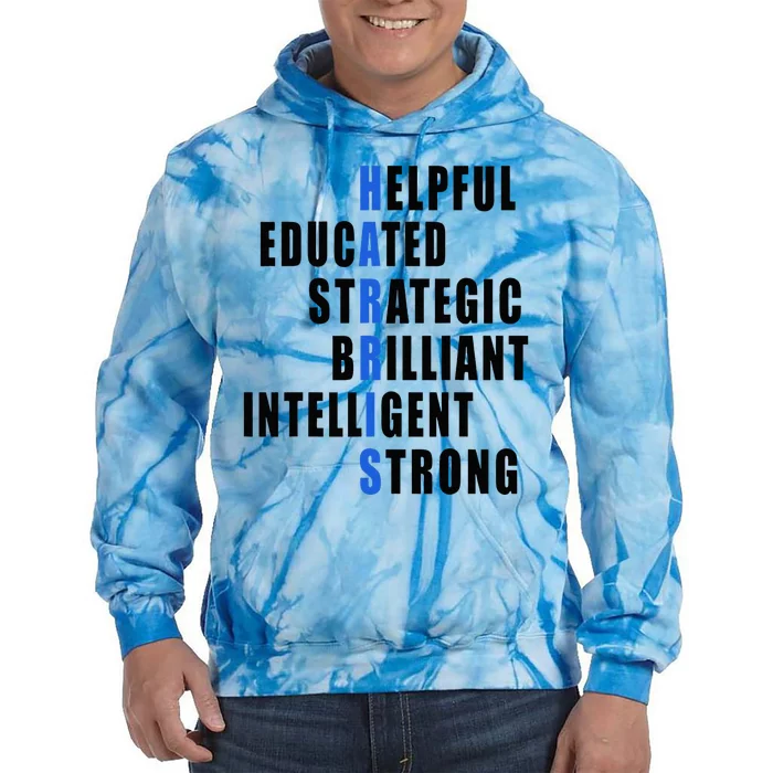 Harris Strong Educated Brilliant Strategic 2024 Election Tie Dye Hoodie