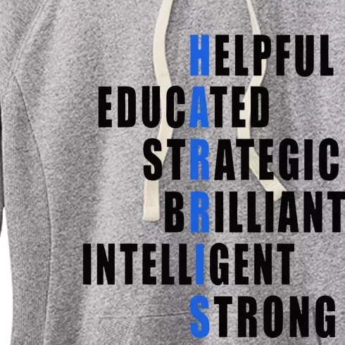 Harris Strong Educated Brilliant Strategic 2024 Election Women's Fleece Hoodie