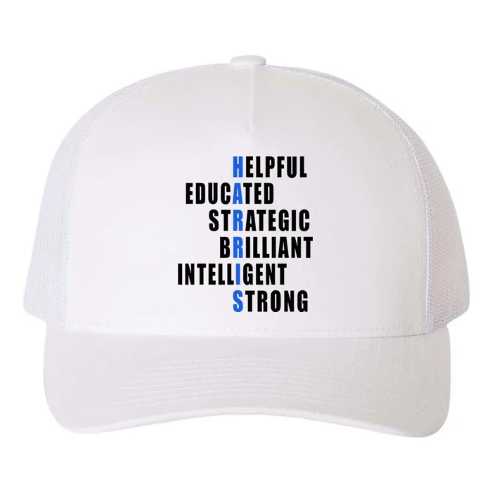 Harris Strong Educated Brilliant Strategic 2024 Election Yupoong Adult 5-Panel Trucker Hat